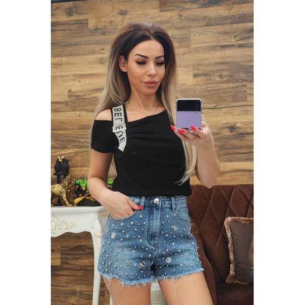 къси дънки с капси